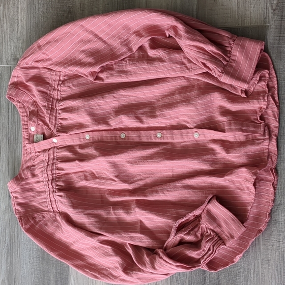 LOFT Tops - Loft Dusty Rose Button Down Blouse